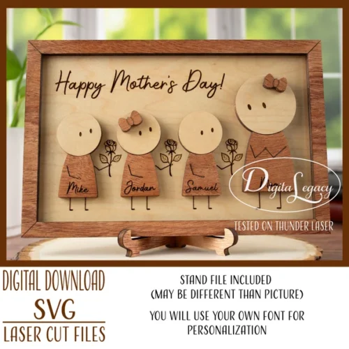 cuadro-dia-de-las-madres-con-estilo-figuras-stickman-creativo-digital Cuadro Dia De Las Madres Con Estilo Figuras Stickman Creativo Digital